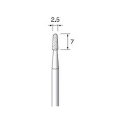 ED456R [アルゴファイル 電着ダイヤモンドバー#140 Φ2.5X7 Φ3.0軸]