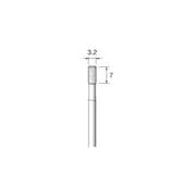 ED458N [アルゴファイル 電着CBNボラゾン #140 Φ3.2X7mm Φ3.0軸]