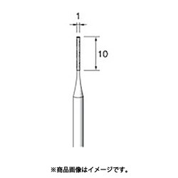 ED471 [アルゴファイル 電着ダイヤモンドバー #140 Φ1X10 Φ3軸]