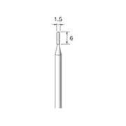 ED582 [アルゴファイル 電着ダイヤモンドバー #140 Φ1.5X6mm Φ3軸]