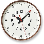掛時計 fun pun clock Sサイズ ブラウン ふんぷんくろっく YD14-08 S BW