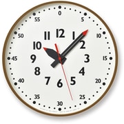 掛時計 fun pun clock Lサイズ ブラウン ふんぷんくろっく YD14-08 L BW