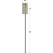 FB246L [アルゴファイル ロング軸付フェルトソフト Φ10X20 Φ3.0軸L100]