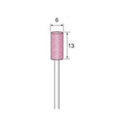 GS106 [アルゴファイル 軸付ピンク砥石 PA#120 Φ6X13 Φ2.34軸 5本入り]