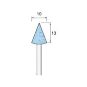 GS111 [アルゴファイル 軸付ブルー砥石 WA#120 Φ10X13 Φ2.34軸 5本入り]