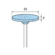 GS253 [アルゴファイル 軸付溝研磨用ブルー砥石 WA#120 Φ25X2 Φ3.0軸 5本入り]