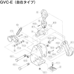 GVK1E [スーパー 横吊クランプ（GVC1E）用カム支持ボルトセット]