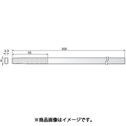 HT546 [アルゴファイル ダイヤモンドヤスリ平テーパー型#140 2.3X9]