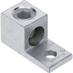 PANDUIT アルミ製メカニカルコネクター 1穴シングルバレル 電線サイズAWG6-300kcmil LAMA300-56-QY