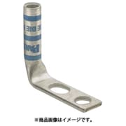LCC6-14JAWF-L [PANDUIT 銅製圧縮端子 2穴 電線サイズ AWG6 取付穴サイズ 69mm （1つは細長い穴） バレル角度 90度]