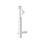 TD101 [アルゴファイル 超硬ドリル Φ0.3X5mm Φ3.0軸]