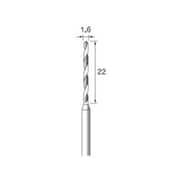 TD111 [アルゴファイル 超硬ドリル Φ1.6X22mm Φ3.0軸]