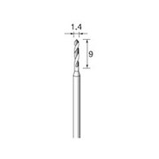 TD408 [アルゴファイル 超硬ルーマードリル4枚刃 Φ1.4X9 Φ2.34軸]