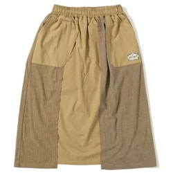 異素材切替スカート レディース 20：BEIGE M 2415125L