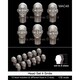 MAC48 1/35 汎用ヘッドセット4 笑いの表情 12個入 [プラモデル用パーツ]