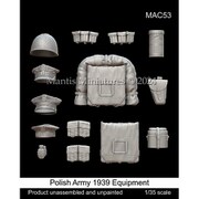 MAC53 1/35 WWII ポーランド軍1939年 歩兵装備品セット 14個入 [プラモデル用パーツ]