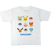 22863164 ポケットモンスター ポケモン KIDS パルデアフェイス Tシャツ 吸汗速乾 防蚊 WHITE 110cm