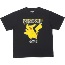 22863174 ポケットモンスター ポケモン ブラック Tシャツ A柄 ピカチュウ Sサイズ