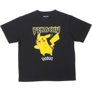 22863174 ポケットモンスター ポケモン ブラック Tシャツ A柄 ピカチュウ Sサイズ