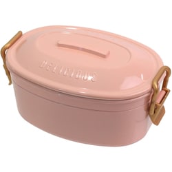 ステイプル 抗菌タイトロックランチ2段 ピンク 407611