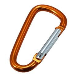 D型カラビナ S ゴールド