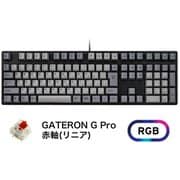 iKBC製 JIS配列112キーRGBライト搭載 メカニカルキーボード GATERON/赤軸リニア IK-CD108-G/RD-RGB-BK