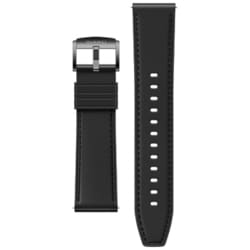 55037771 EasyFit 3-22L0/22mm Leather Graphite Black [スマートウォッチ用交換バンド]