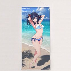 C104 グリッドマンユニバース アカネ 描き下ろし特大タペストリー 水着ver グリッドマン ユニバース 描き下ろし特大タペストリー 新条
