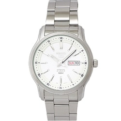 セイコー5 SS ブレス 50M WH メンズ 並行輸入品 1年保証 SNKP09K1