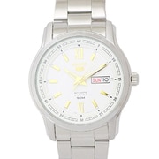 セイコー5 SS ブレス 50M WH メンズ 並行輸入品 1年保証 SNKP15K1