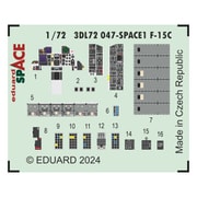 EDU3DL72047 1/72 F-15C スペース内装3Dデカール w/エッチングパーツセット （ファインモールド用） [プラモデル用パーツ]