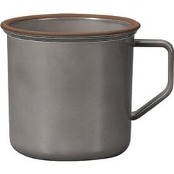 kukka mokki エマリエマグカップ オイスター×ブラウン 520ml 日本製 201039