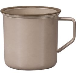 kukka mokki エマリエマグカップ アーモンド×ブラウン 520ml 日本製 201046