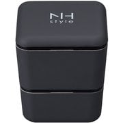 NHstyle スクエアネストランチ アッシュグレー お弁当箱 上下計600ml 日本製 電子レンジ・食洗機可 272909
