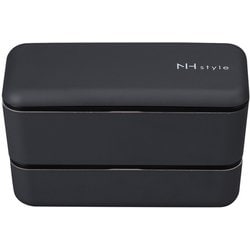 NHstyle 長角ネストランチ アッシュグレー お弁当箱 上下計730ml 日本製 電子レンジ・食洗機可 272930