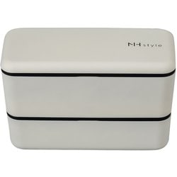NHstyle メンズネストランチ アイボリー お弁当箱 上下計990ml 日本製 電子レンジ・食洗機可 272947