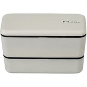 NHstyle メンズネストランチ アイボリー お弁当箱 上下計990ml 日本製 電子レンジ・食洗機可 272947