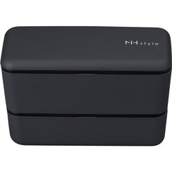 NHstyle メンズネストランチ アッシュグレー お弁当箱 上下計990ml 日本製 電子レンジ・食洗機可 272961