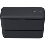272961 [NHstyle メンズネストランチ アッシュグレー お弁当箱 上下計990ml 日本製 電子レンジ・食洗機可]