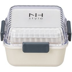 NHstyle スクエアMCランチ アイボリー お弁当箱 上下計510ml 日本製 電子レンジ・食洗機可 273036