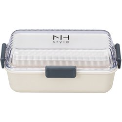 NHstyle 長角MCランチ アイボリー お弁当箱 上下計510ml 日本製 電子レンジ・食洗機可 273067