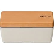 NHstyle 木目 BCランチ S アイボリー お弁当箱 仕切付 600ml 日本製 電子レンジ・食洗機可 273098