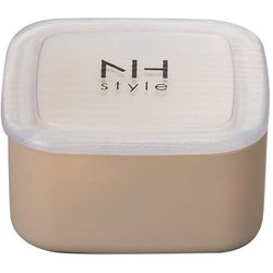 NHstyle 角サイドケース S グレージュ お弁当箱 330ml 日本製 電子レンジ・食洗機可 273227