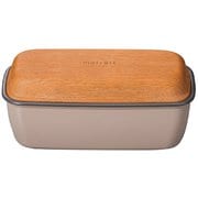 モースレ 長角エマリエランチ グレージュ お弁当箱 490ml 抗菌塗装 電子レンジ・食洗機可 274101