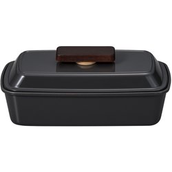 Piatto 長角ピアットランチ チャコール お弁当箱 580ml 日本製 電子レンジ・食洗機可 276013