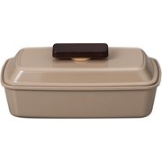 Piatto 長角ピアットランチ グレージュ お弁当箱 580ml 日本製 電子レンジ・食洗機可 276037