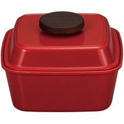 Piatto スクエアピアットランチ レッド お弁当箱 650ml 日本製 電子レンジ・食洗機可 276051