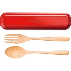 Piatto EM カトラリーセット レッド スプーン・フォーク15.5cm 276105