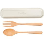 276129 [Piatto EM カトラリーセット アイボリー スプーン・フォーク15.5cm]