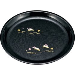 レンジトレー 丸 うさぎ桜 26cm 日本製 電子レンジ・食洗機可 702529